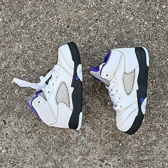 Jordan 5 Retro TD Dark Concord High Tops Size 6 Toddlers - Picture 5 of 11